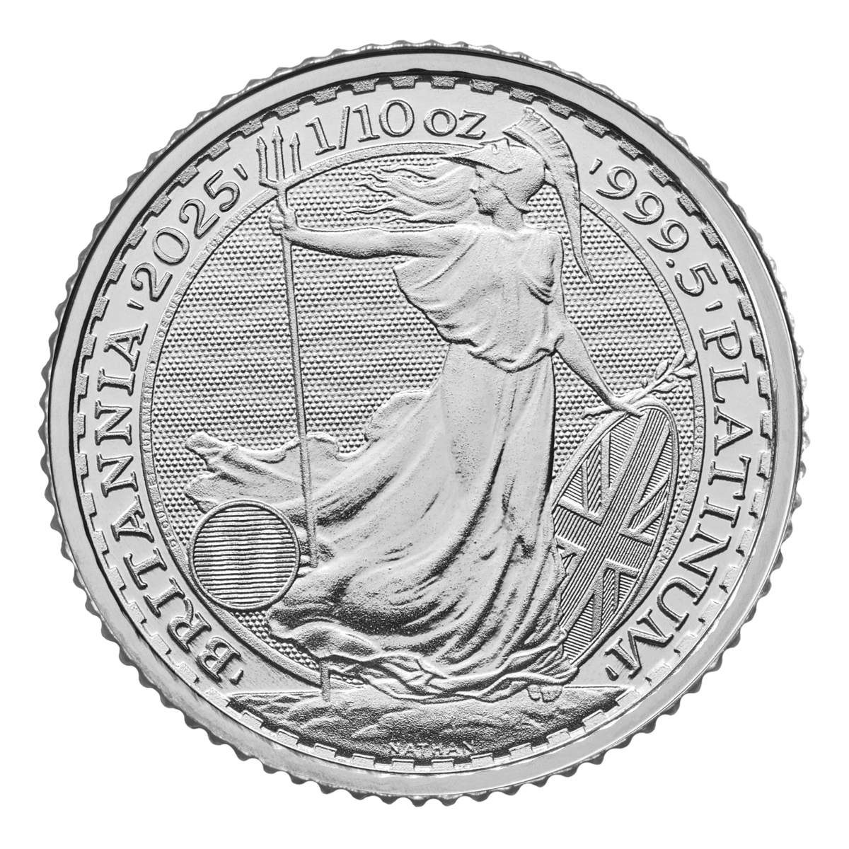 1/10th Oz Platinum Royal Mint Britannia King Charles lll (2025)