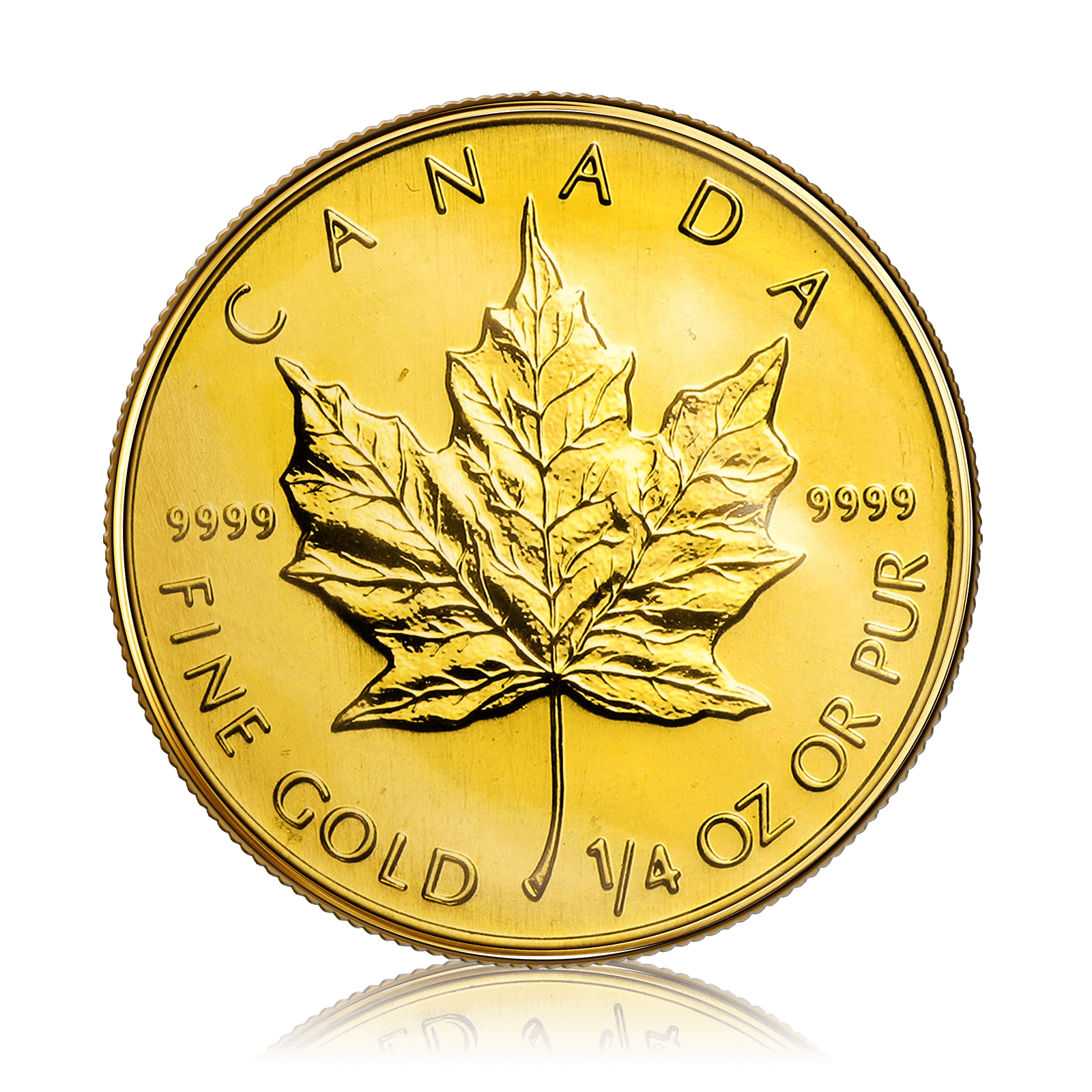 1/4 Oz Gold Canadian Maple Leaf (1996)