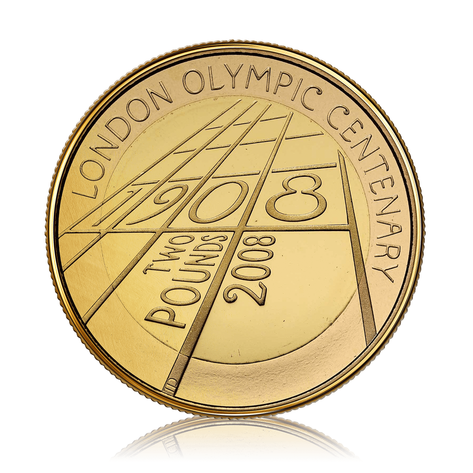 The 4th Olympiad London 1908 Gold Proof £2 Coin (2010)