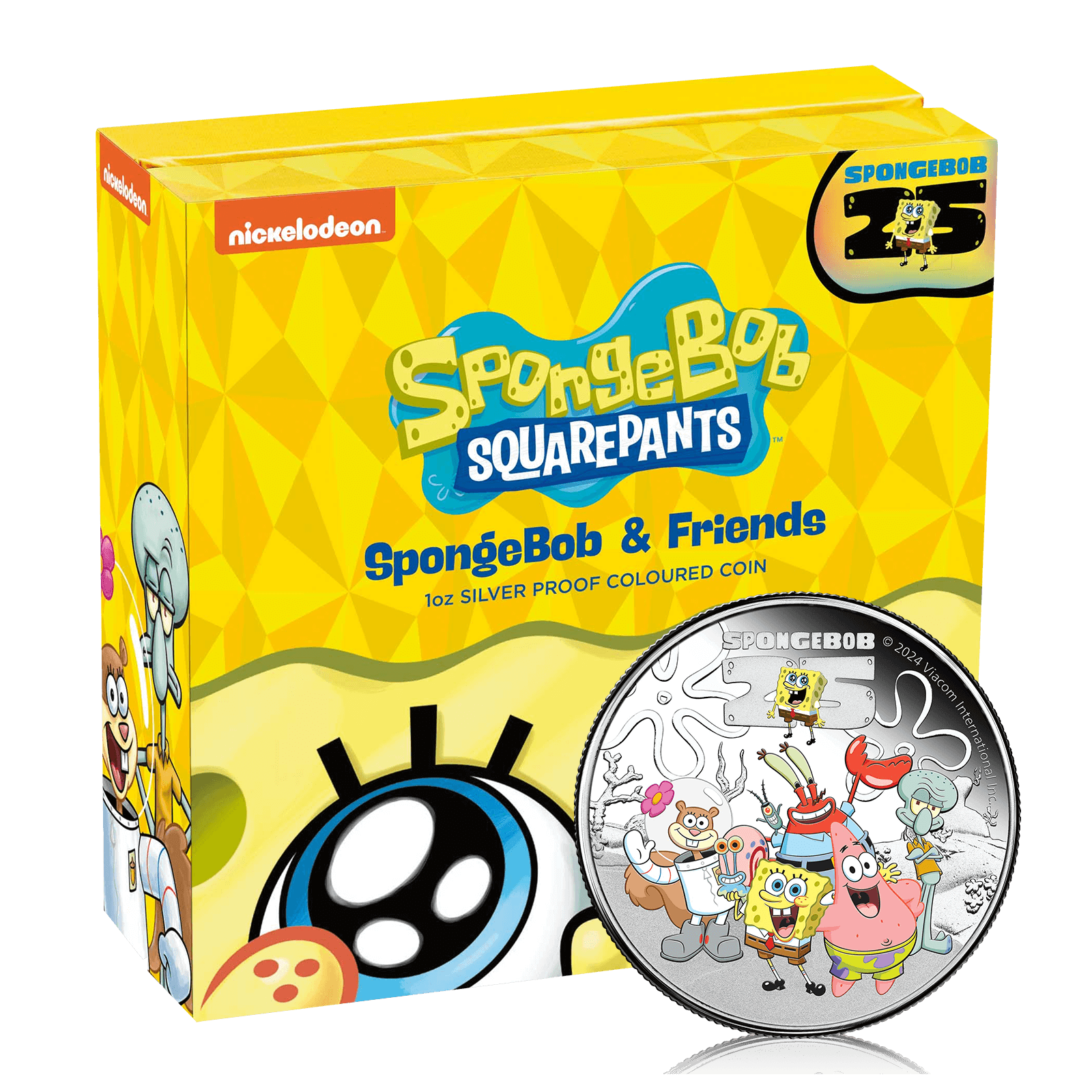 1 Oz Silver SpongeBob and Friends Gift Box (2024)