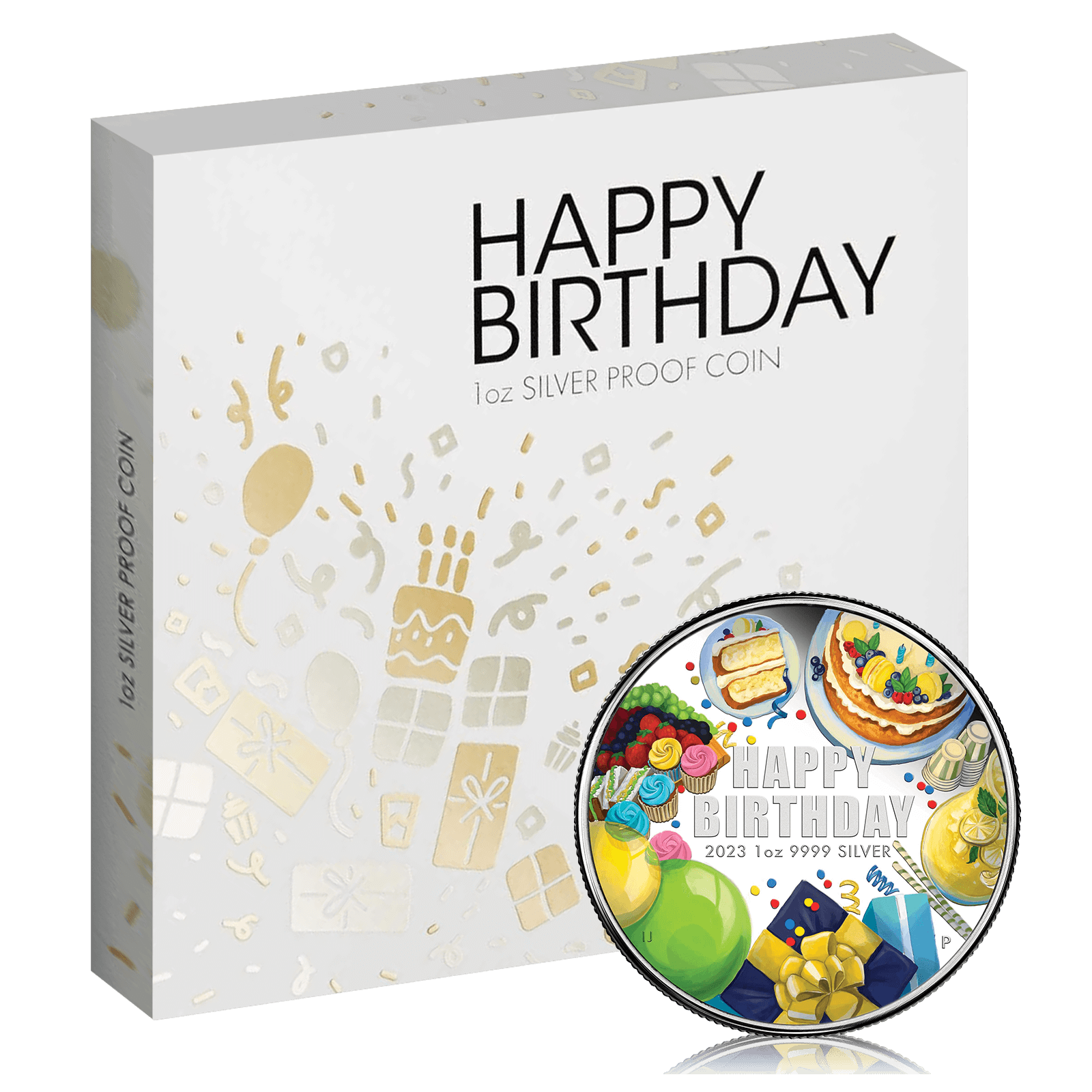 1oz Silver Happy Birthday Coin 2023 (Gift Card)