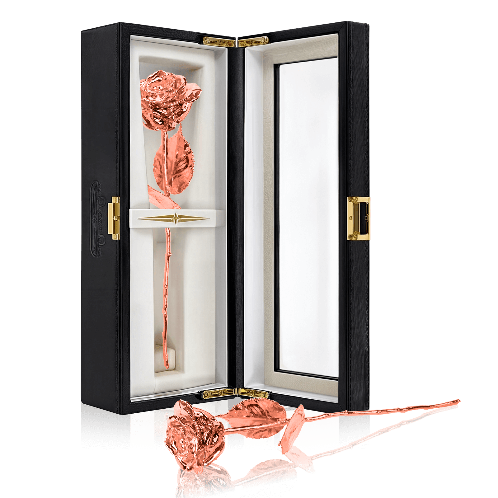 24K Rose-Gold Dipped Luxury Eternity Rose (Box Set)