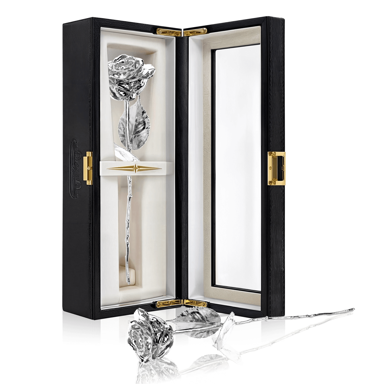 Silver Eternity Rose Gift Box