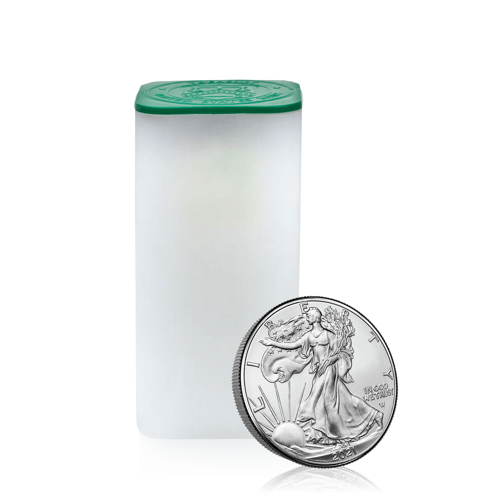 1oz Silver US Eagle Tube Bundle of 20 Coins (2021)