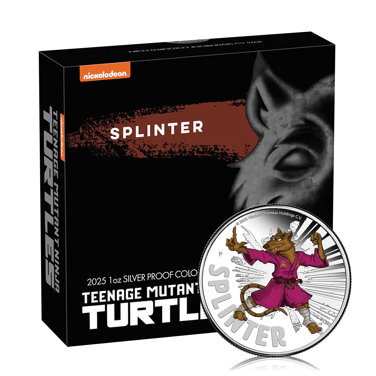 1oz Silver Teenage Mutant Ninja Turtles Splinter (2025)