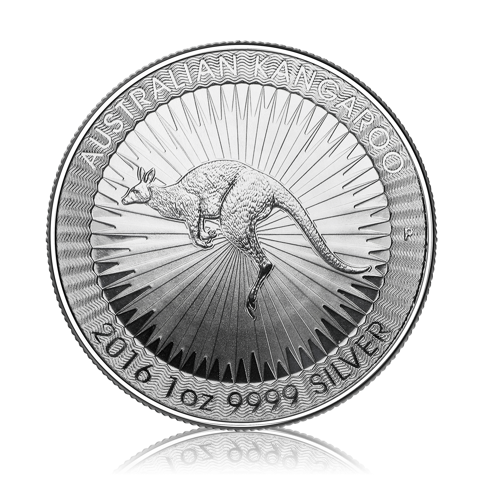 1oz Silver Australian Kangaroo Tube of 25 Coins (2016)
