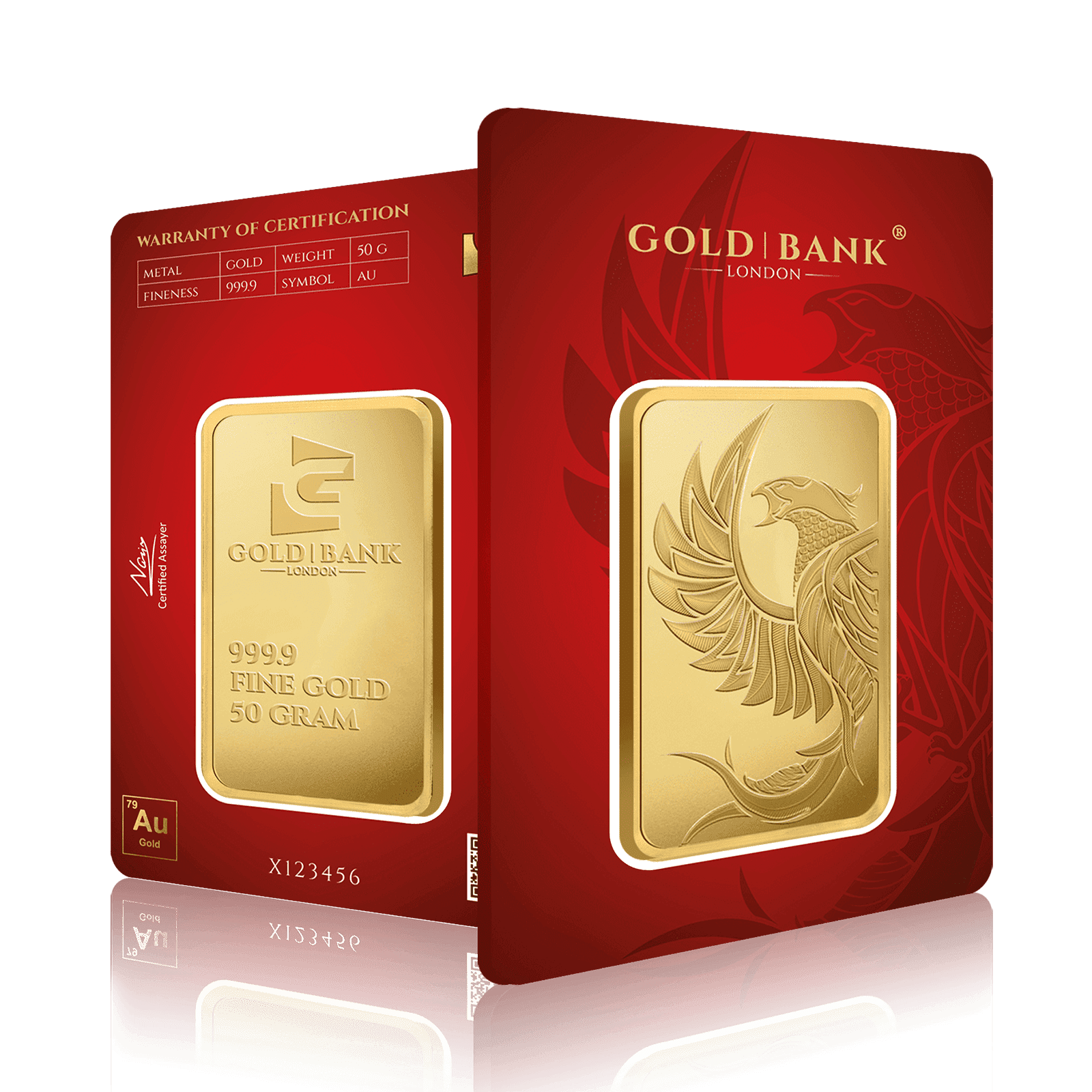 50g Gold Bank Phoenix Edition 2.0 Gold Bar