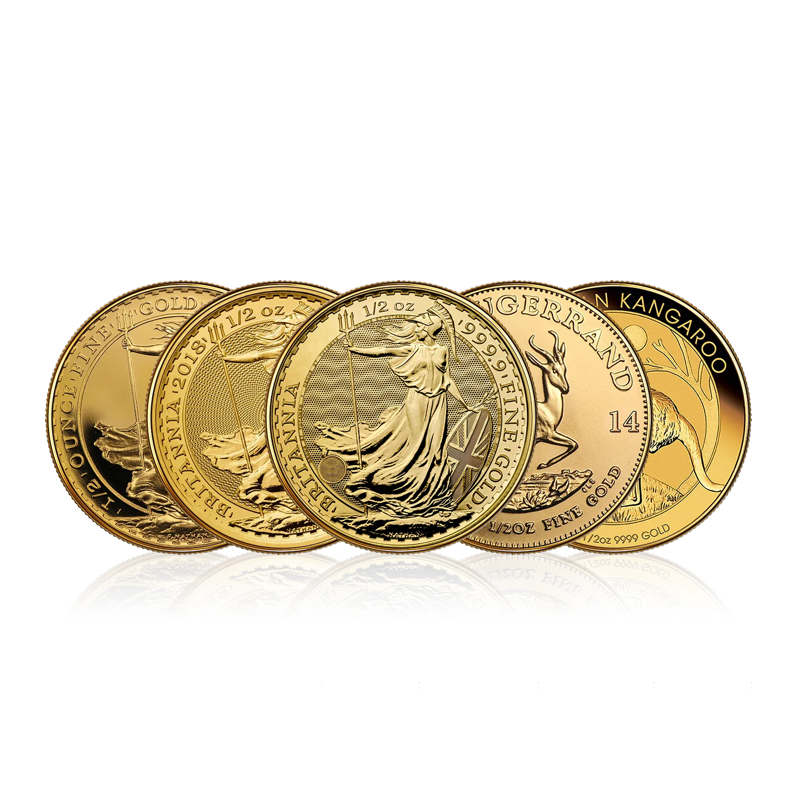 1/2 Oz Gold Coin (Assorted Selection) Best Value