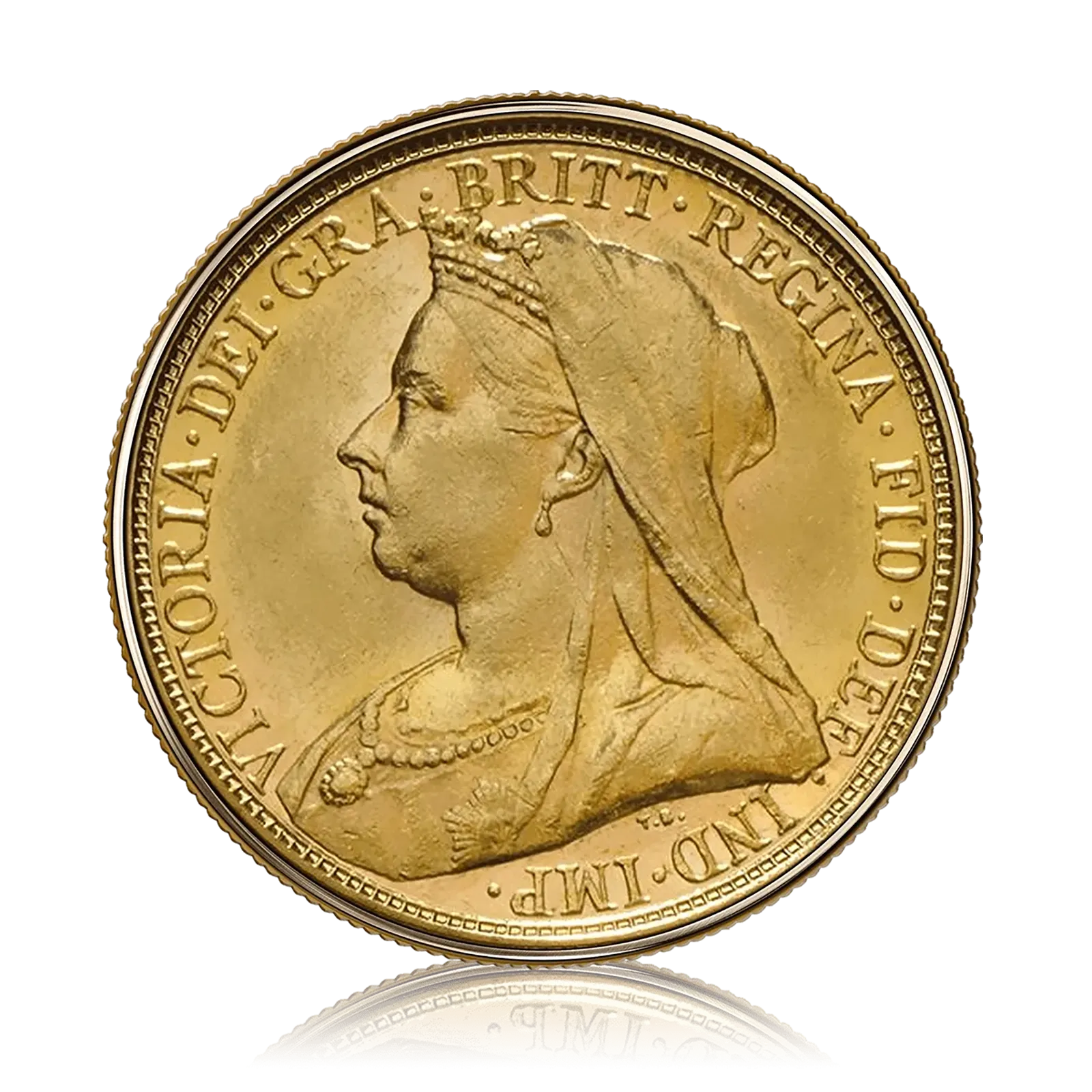 Half Gold Sovereign Queen Victoria Veil Head (1893-1901)