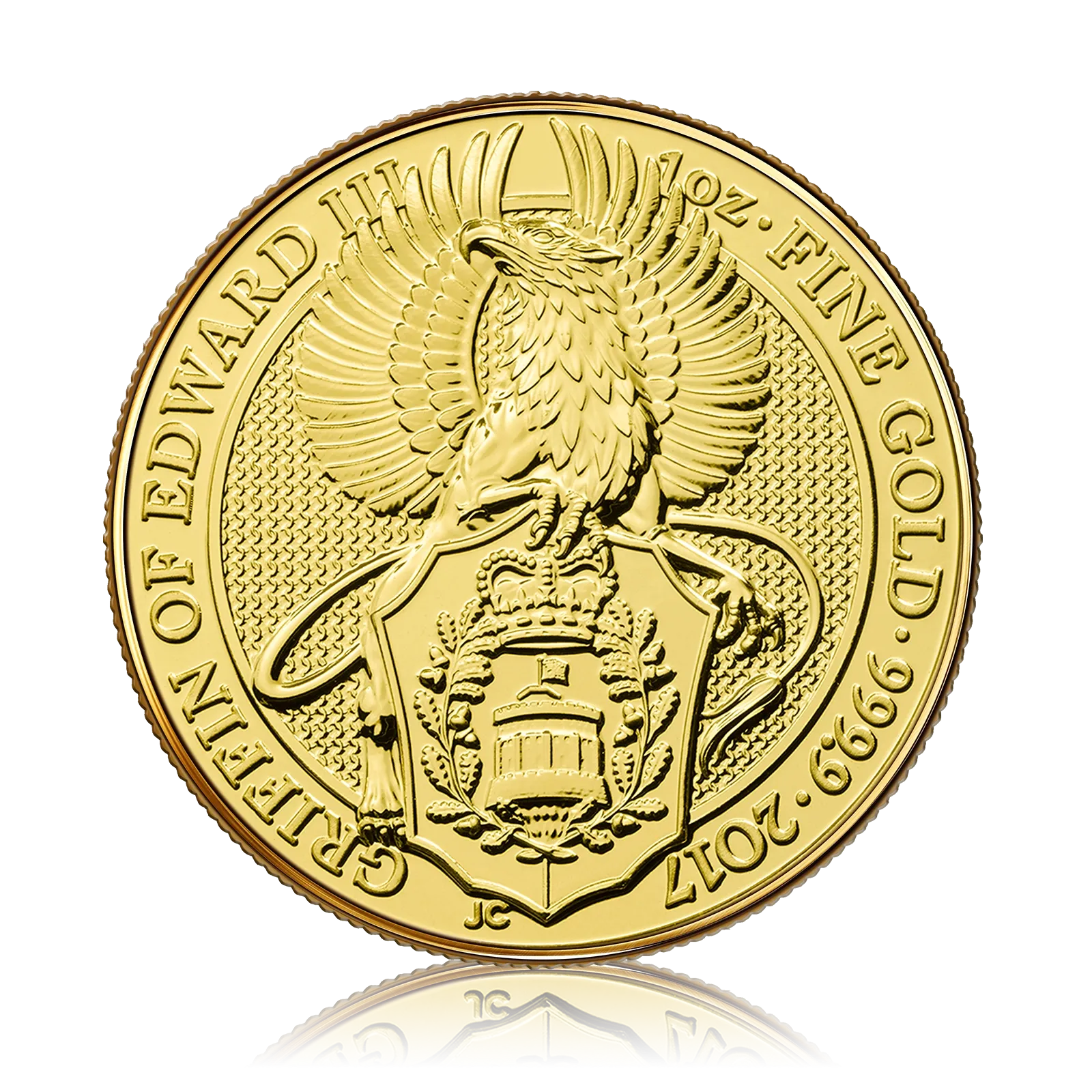 1oz Gold Queens Beast Griffin Of Edward (2017)