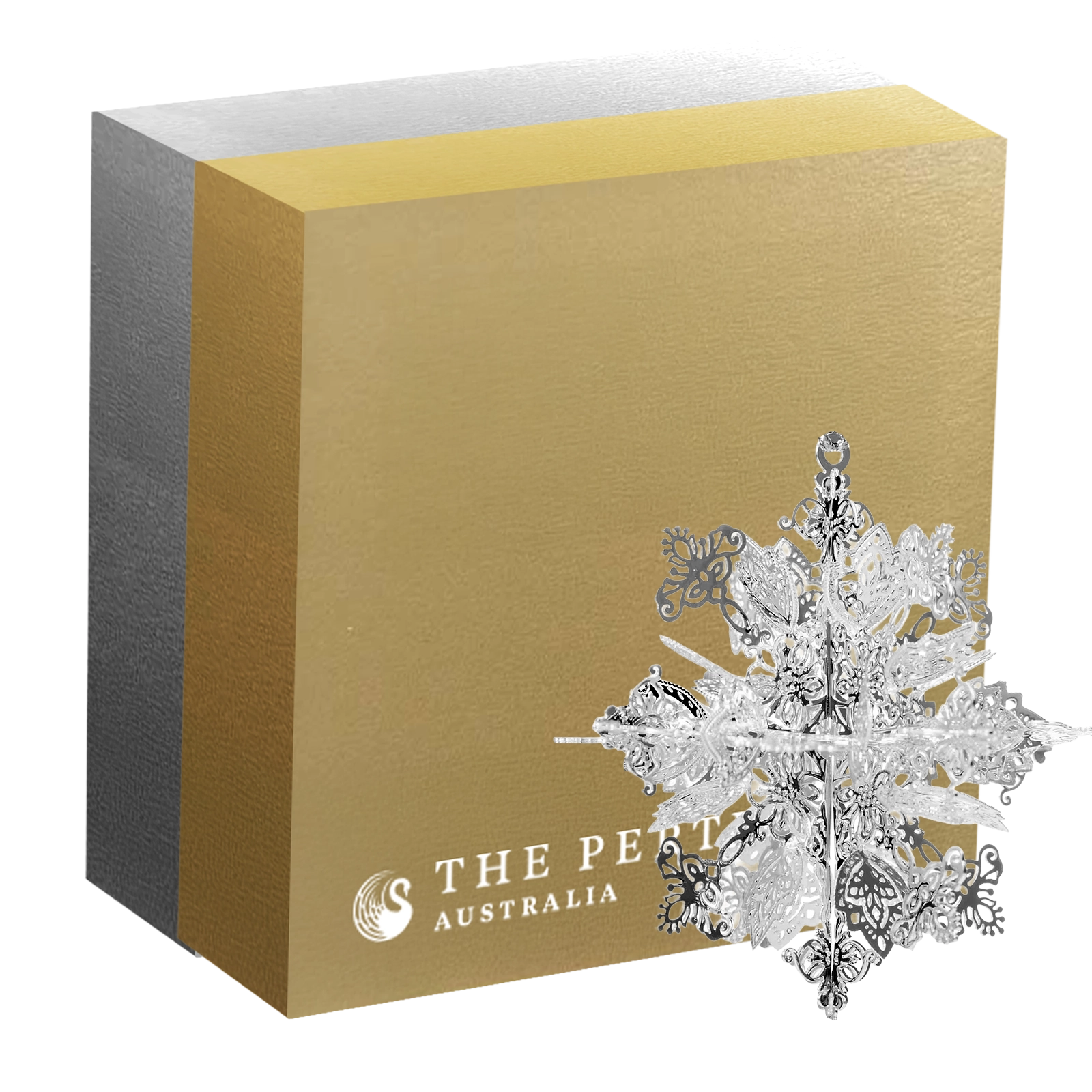 Pure Silver Dipped Silver Snowflake Christmas (Tree Decoration)