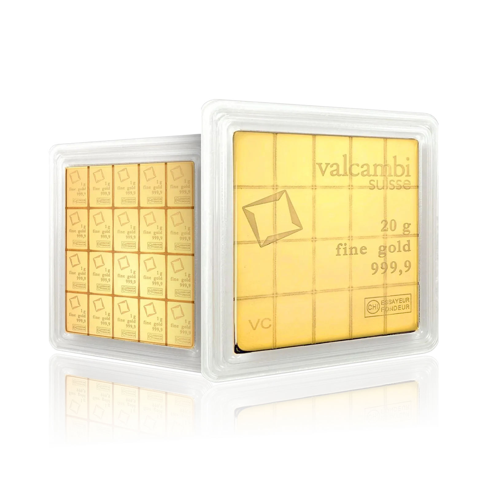 20 x 1g Pure Gold Investment CombiBar 999.9