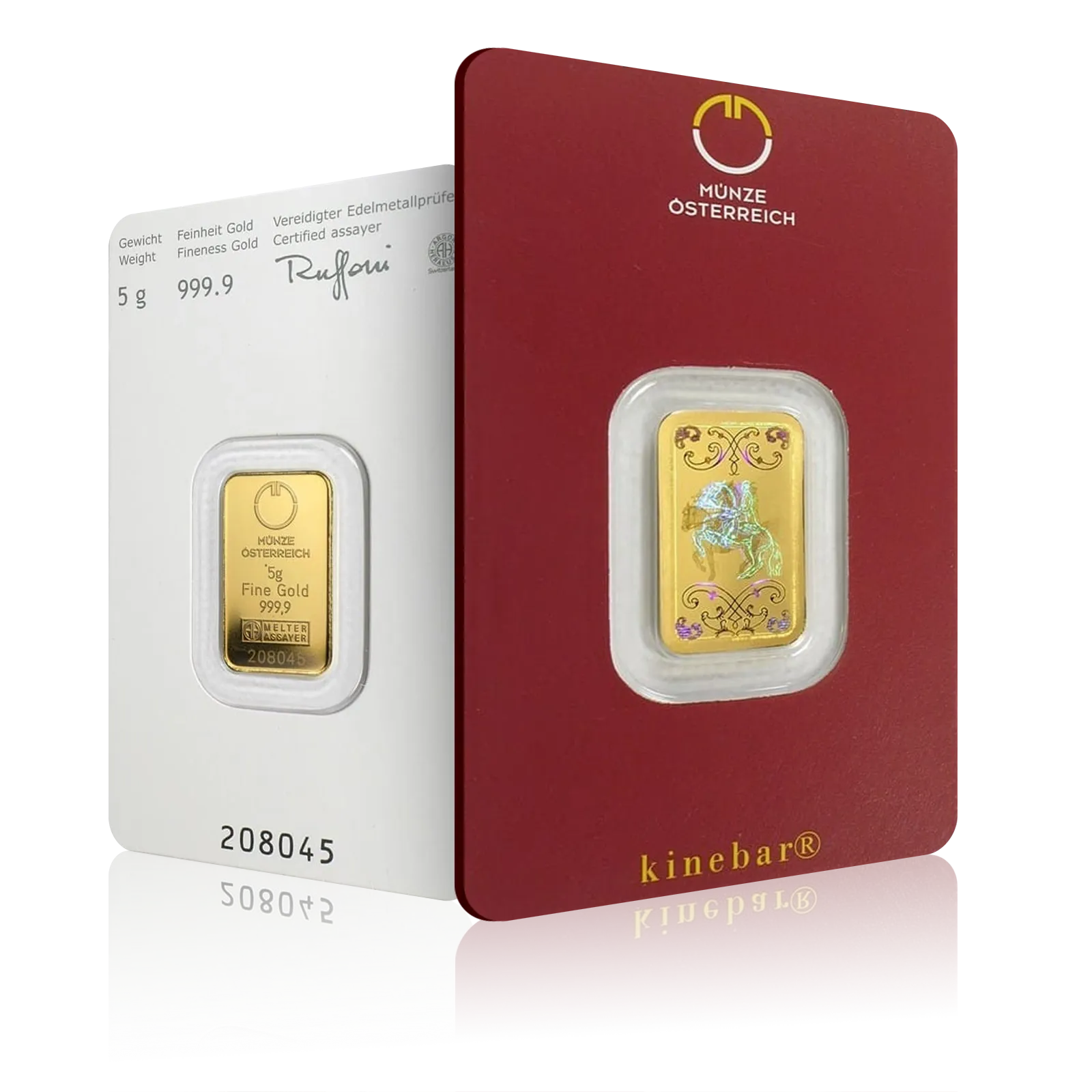 5g Austrian Mint Kinebar Investment Gold Bar