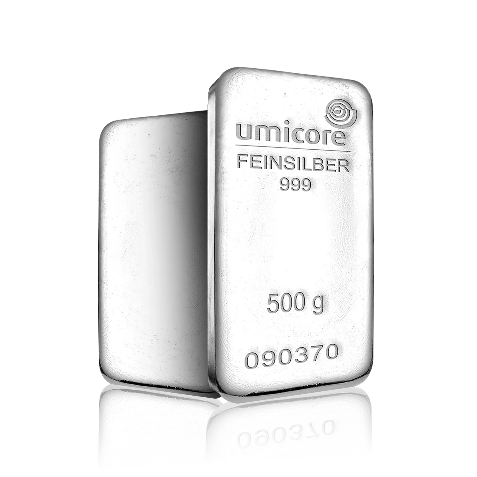 500g Umicore Investment Silver Bar (999)