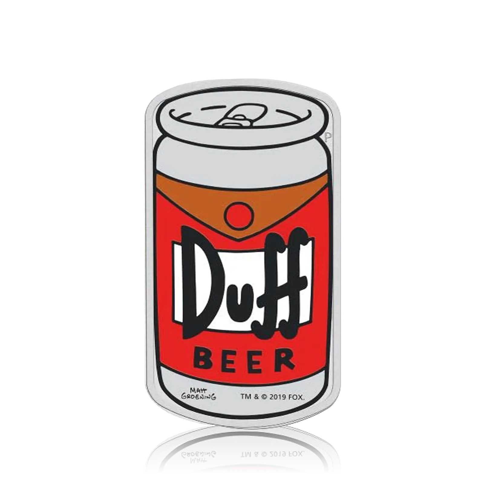 1 Oz The Simpsons Duff Beer Silver Coin