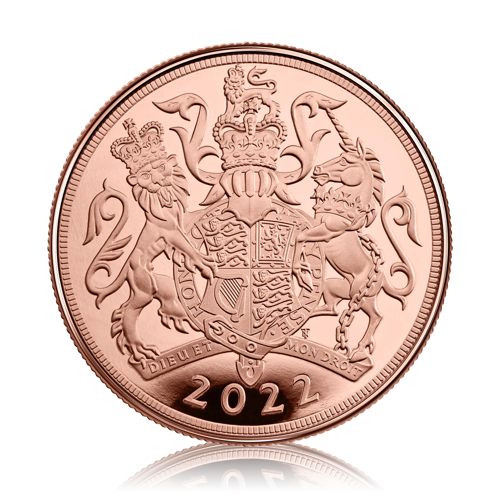 Half Gold Sovereign Queen Elizabeth ll Platinum Jubilee (2022)