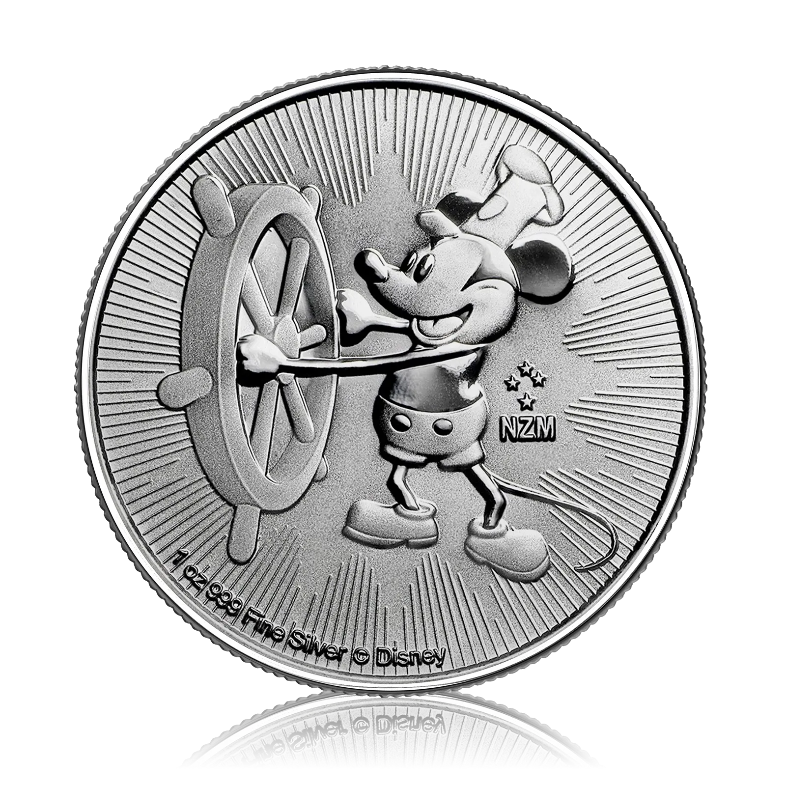 1 Oz Silver Disney Steamboat Willie Coin (2017)