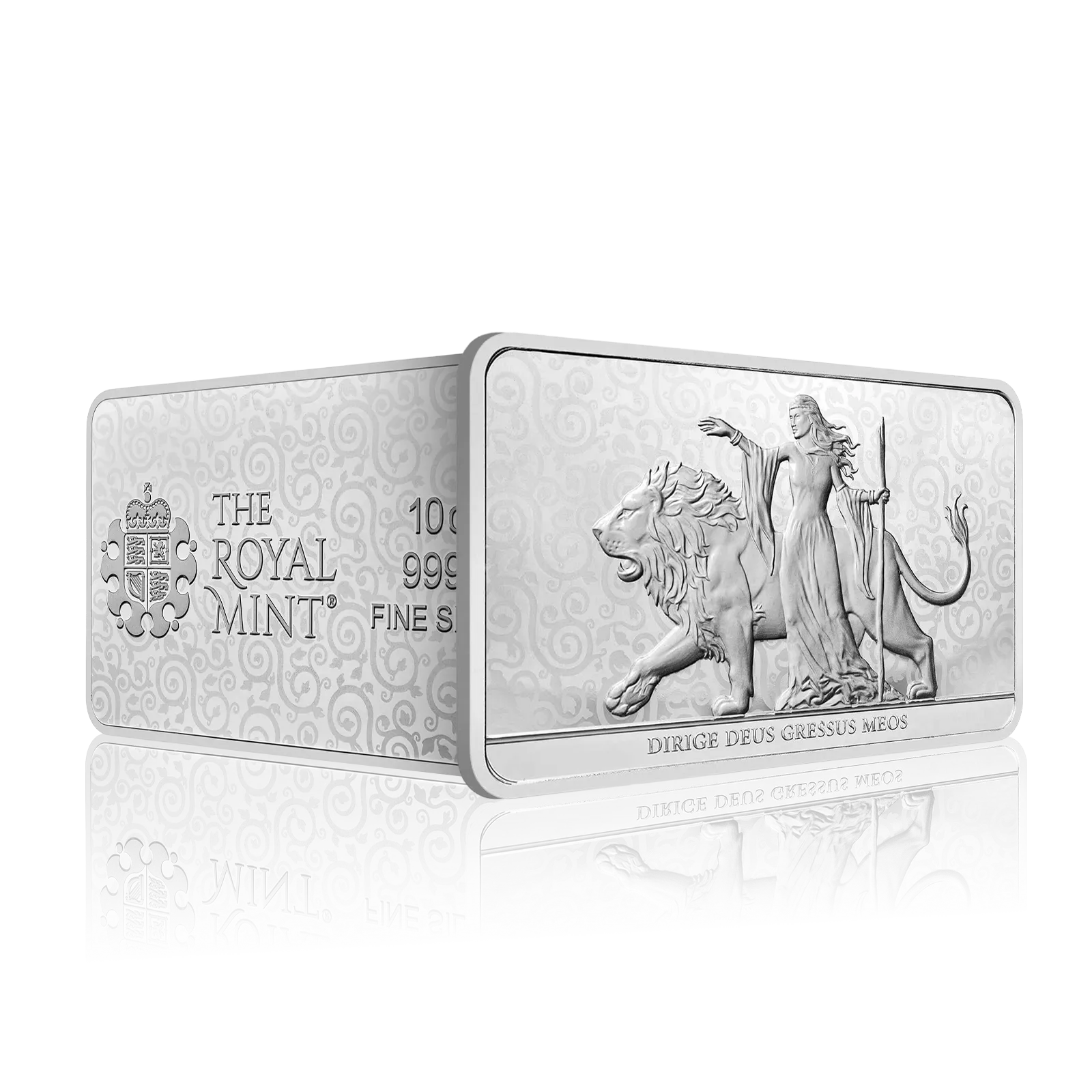 10 Oz  Silver Royal Mint Una & Lion Bar (999.9)