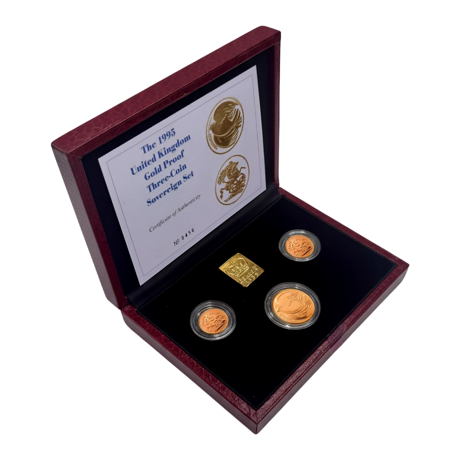Gold Proof Sovereign Three Coin Box Set (1995)