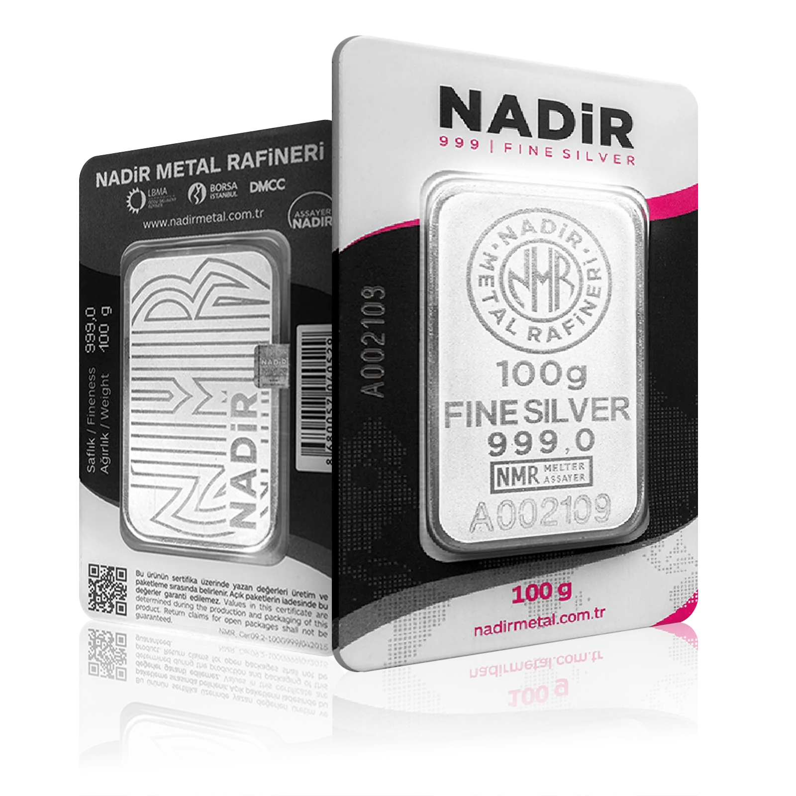100g Nadir Investment Silver Bar (999.9)