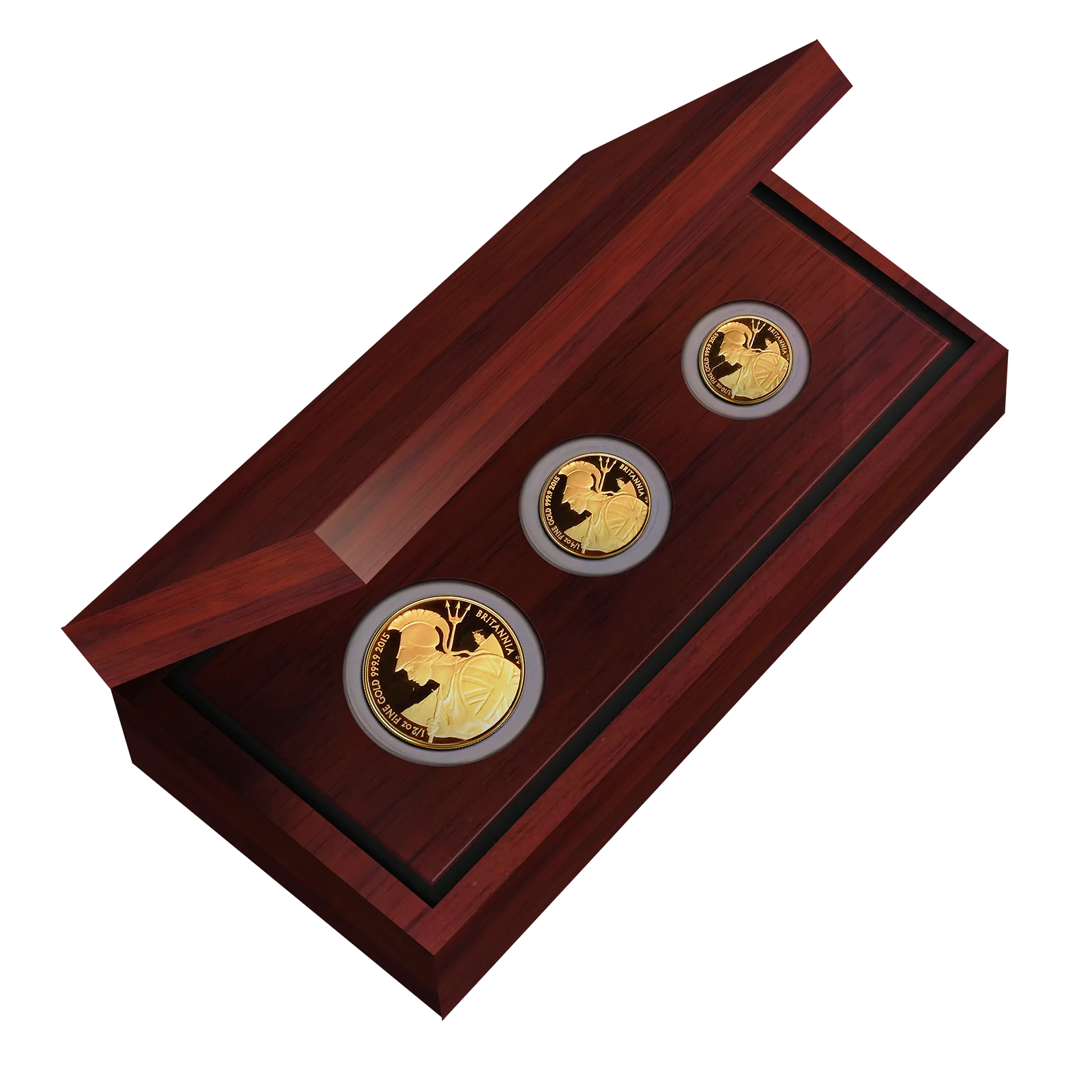 Gold Proof Britannia Three Coin Box Set (2015)
